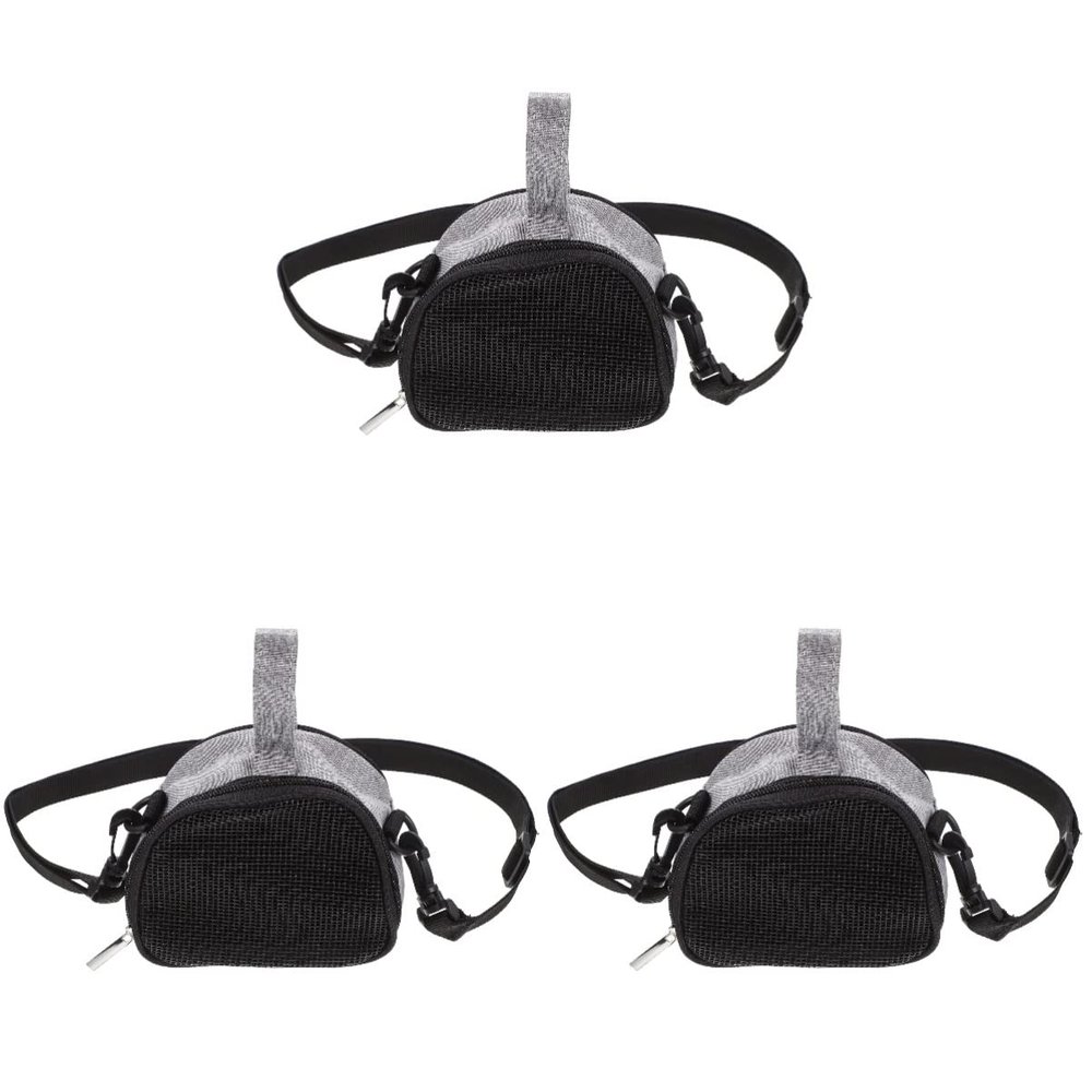 Beavorty 3-Piece Portable Oxford Carrier Bag for Hamsters, Sugar Gliders, and Small Animals, Breathable Adjustable Shoulder Bag for Travel and Outings