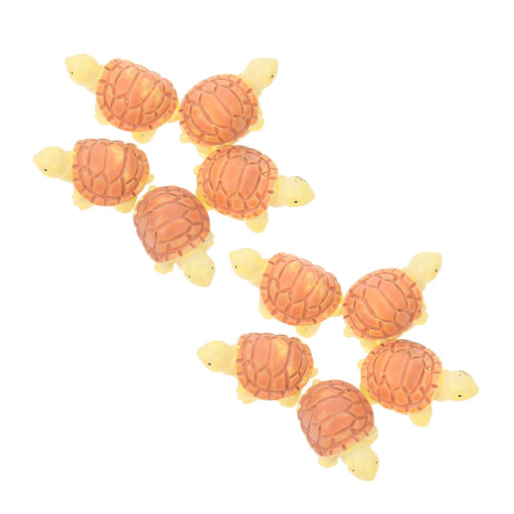 DOITOOL 10-Piece Simulated Turtle Aquarium Decorations