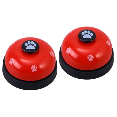 Beavorty 2-Piece Dog Potty Training Bells, Red and Black