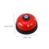Beavorty 2-Piece Dog Potty Training Bells, Red and Black view 3