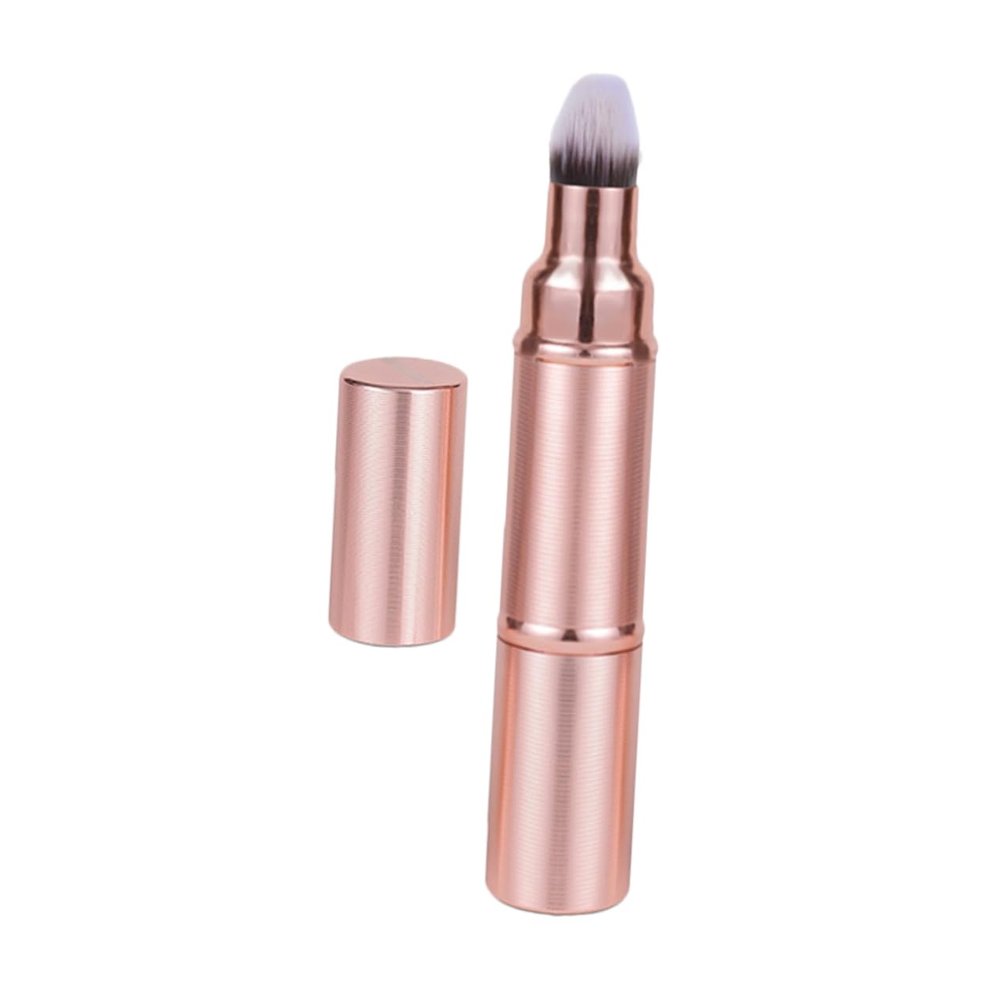 Beaupretty Double-Ended Retractable Makeup Brush for Concealer and Foundation, Soft Bristles, Compact Tool for On-the-Go Use