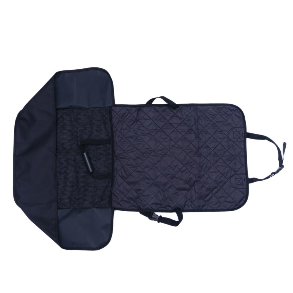FOMIYES Non-Slip Pet Car Seat Cover, Black Oxford Fabric