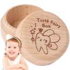 Eastuy Baby Tooth Keepsake Box, Baby Tooth Box, Wooden Baby Keepsake Box view 1