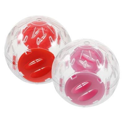 Angoily 2-Pack Transparent Dwarf Hamster Exercise Balls with Ventilation Holes