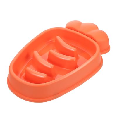 Beavorty Carrot-Shaped Slow Feeder Bowl