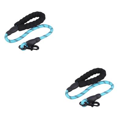 minkissy 2-Pack Reflective Nylon Dog Leashes for Small to Medium Dogs