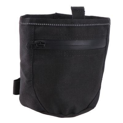 minkissy Dog Treat Pouch, Polyester, Easy to Clean and Store, Hands-Free Training Waist Bag for Outdoor Use and Dog Training, Black