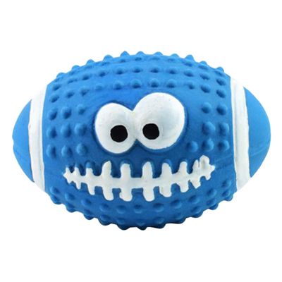 FRCOLOR 4-Piece Squeaky Dog Toy Set, Durable Rubber Chew Balls