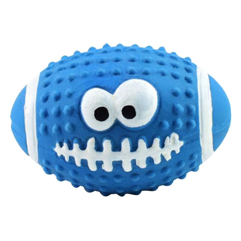 FRCOLOR 4-Piece Squeaky Dog Toy Set, Durable Rubber Chew Balls