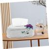 Decorative Plastic Tissue Box with Rose Pattern for Home view 3