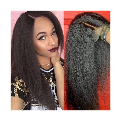 Human Hair Wig, Straight Lace Front, 13 x 4 HD, Transparent, Brazilian Remy Yaki, 1,440 Inches