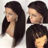 Human Hair Wig, Straight Lace Front, 13 x 4 HD, Transparent, Brazilian Remy Yaki, 1,440 Inches view 3