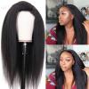 Human Hair Wig, Straight Lace Front, 13 x 4 HD, Transparent, Brazilian Remy Yaki, 1,440 Inches view 4