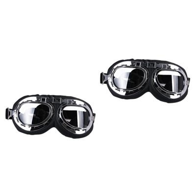 Housoutil 2-Piece Pet Sunglasses for Dogs and Cats, Oversized Eye Protection, Lightweight and Durable, Transparent Design