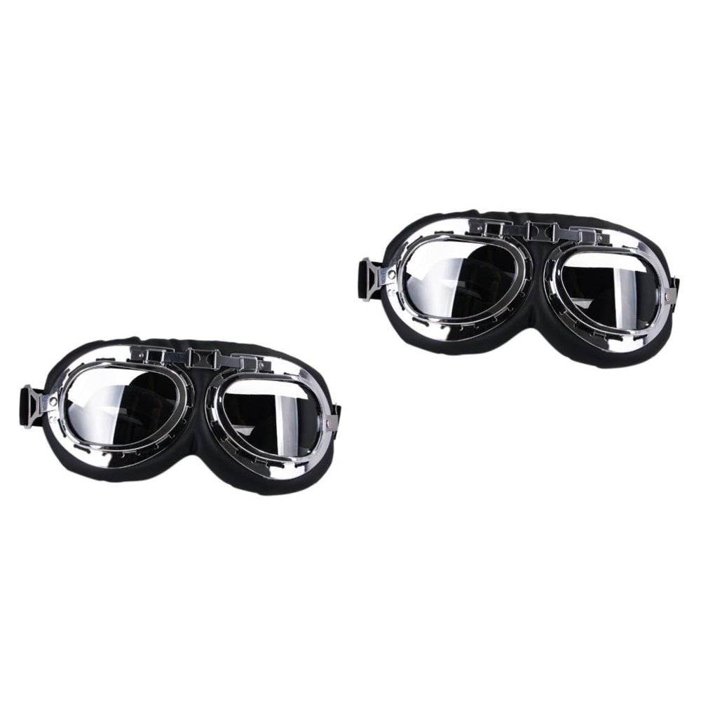 Housoutil 2-Piece Pet Sunglasses for Dogs and Cats, Oversized Eye Protection, Lightweight and Durable, Transparent Design