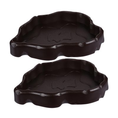 Housoutil 2-Piece Reptile Feeding and Water Bowl Set