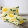 Yellow Lemon 3-Piece Bedding Set for Double Beds, Various Sizes, Queen Size, 228 view 4