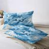 3-Piece Duvet Cover Set for Double Beds, Blue and White Camouflage, 60 x 80 in view 4