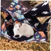 DOITOOL Multi-Layer Hamster Hammock for Small Animals, Breathable Canvas and Soft Plush, for Sleeping and Playing in the Cage view 2