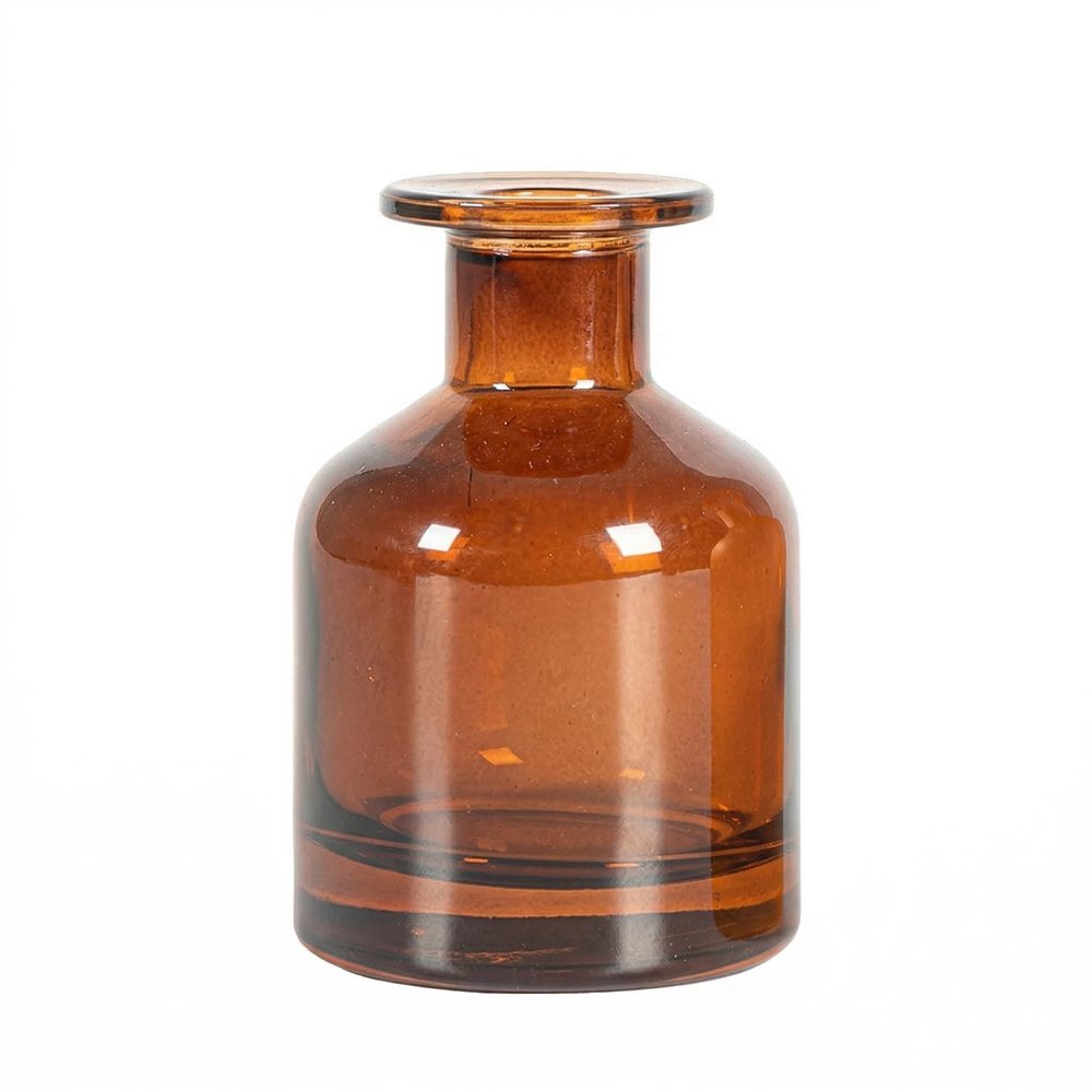 TUPANDY Empty Refillable Glass Diffuser Bottle for Aromatherapy, 150 ml, Brown