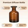 TUPANDY Empty Refillable Glass Diffuser Bottle for Aromatherapy, 150 ml, Brown view 3