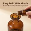 TUPANDY Empty Refillable Glass Diffuser Bottle for Aromatherapy, 150 ml, Brown view 4