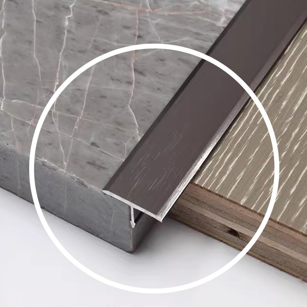 IkErna Aluminum T-Transition Strip, 14/20 mm Wide, 90 cm Long