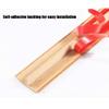 IkErna T-Shaped PVC Floor Transition Strips, Self-Adhesive Door Threshold Reducers for Tile/Carpet, 4 cm Wide, 5-Pack view 3
