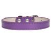 Newtensina PU Leather Solid Color Dog Collar view 1