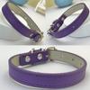 Newtensina PU Leather Solid Color Dog Collar view 2
