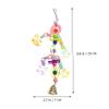 Parrot Toy with Acrylic Beads and Bell, Creative Pendant view 3