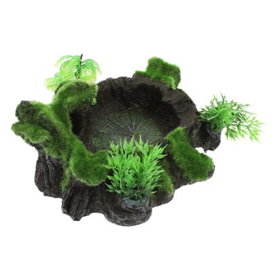 DOITOOL Resin Reptile Water Bowl for Turtles and Lizards