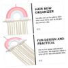 Ciieeo Rainbow Hair Tie Organizer for Girls, Wall-Mounted Organizer for Hair Bows, Clips, and Jewelry view 3