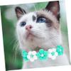 CORHAD Creative Adjustable Pet Collar with Floral Decoration for Dogs and Cats, Handmade from Soft Material view 4