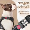 rabbitgoo Dog Harness for Large Dogs, Easy to Put On, XL, Black view 3