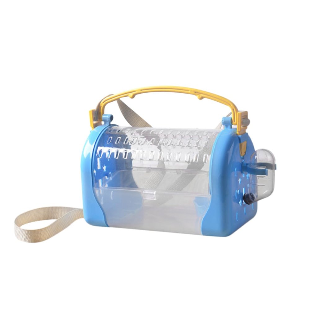 Transparent Portable Breathable Pet Carrier for Hamsters, Outdoor Use