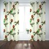 Bedroom Curtains with Cartoon Birds and Flowers, Blackout 3D Printed Curtains for Bedroom or Living Room view 2