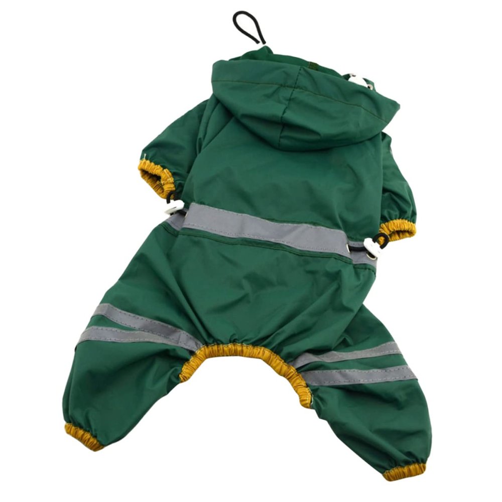 Angoily Dog Raincoat - Dark Green XXL