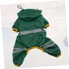 Angoily Dog Raincoat - Dark Green XXL view 3