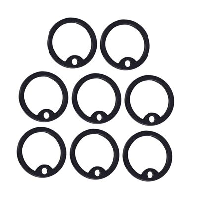 Housoutil 12 Pack Silicone Dog Tags Black