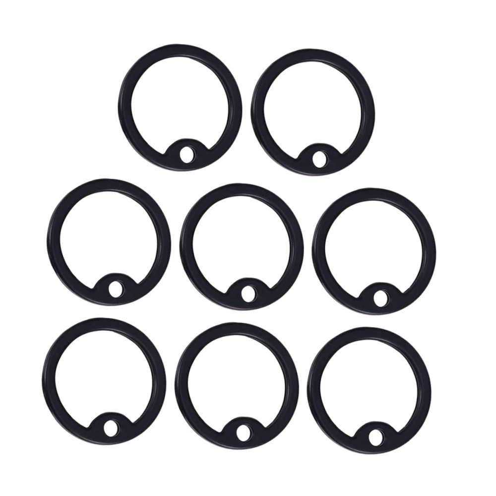 Housoutil 12 Pack Silicone Dog Tags Black