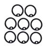Housoutil 12 Pack Silicone Dog Tags Black view 1