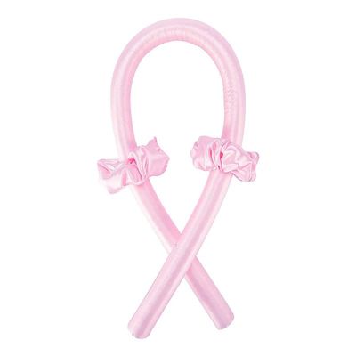 Heatless Curling Rod Headband, Pink, No Clip