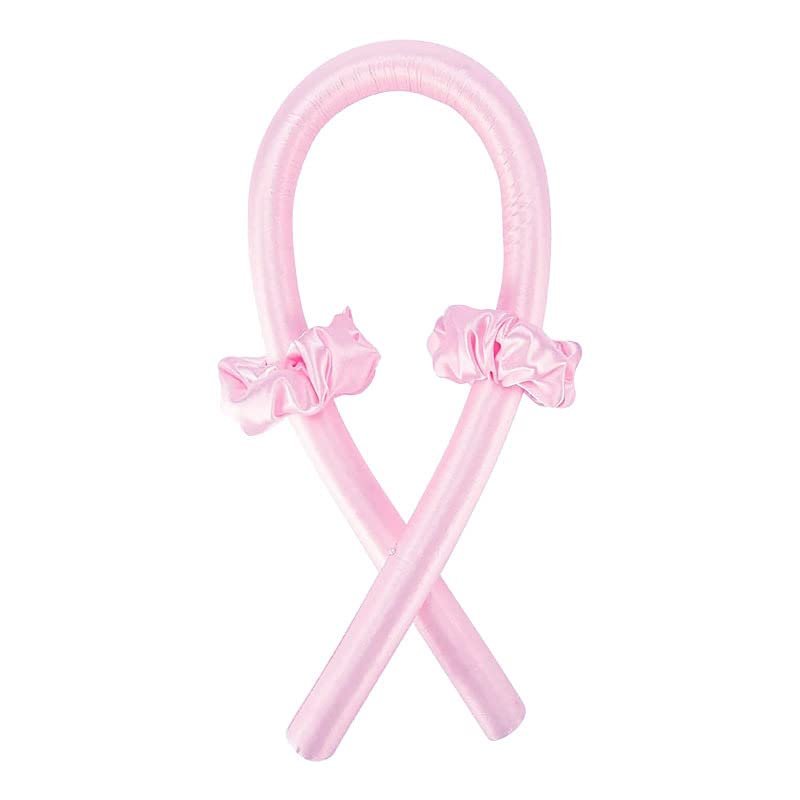 Heatless Curling Rod Headband, Pink, No Clip