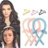 Heatless Curling Rod Headband, Pink, No Clip view 3