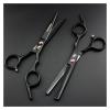 RWRAPS 6.0-Inch Black Professional Hair-Cutting and Thinning Shears Set, Without Case view 1