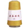 100 g Pure Mulberry Silk Thread, Fine Hand-Knitting and Crochet Thread, Ginger Yellow view 1