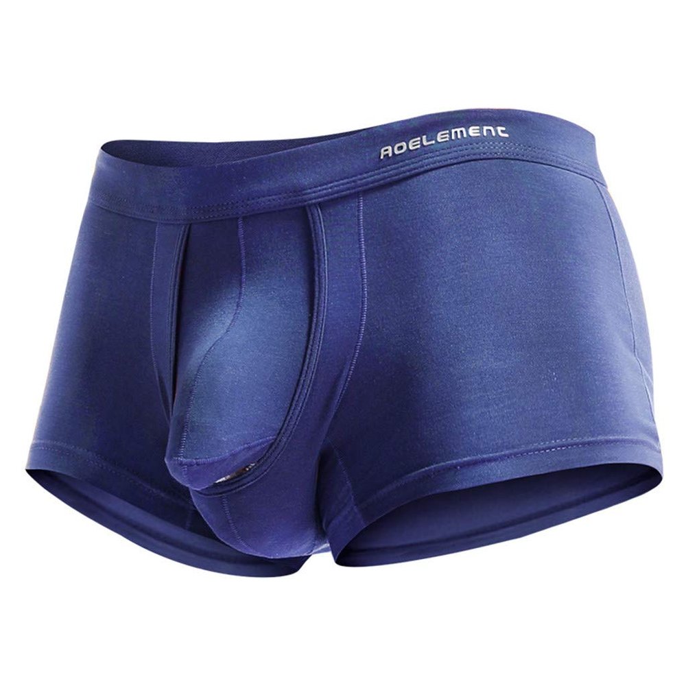 Men's Retro Boxer Briefs with Pouch, Short, Breathable and Quick-Drying