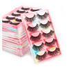 UAMOU Mink Lashes Bulk 5 Pairs, Natural Long 3D False Eyelashes, Fluffy Makeup Lashes, Cheerfully (Color: G405; Size: 20 Boxes/100 Pairs) view 2