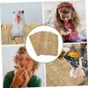 DOITOOL 3-Piece Woven Grass Straw Mats for Rabbits and Small Pets view 2